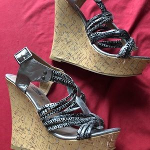 Snake Skin Wedges